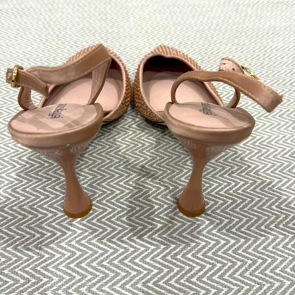 Jeffrey Campbell Zivote Slingback Pump Heels In Light Pink Rose Size 8 - Picture 5 of 7